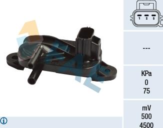 FAE 16121 - Датчик, давление выхлопных газов abcparts.ee