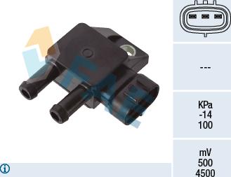 FAE 16123 - Датчик, давление выхлопных газов abcparts.ee