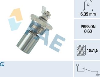 FAE 12340 - Датчик, давление масла abcparts.ee