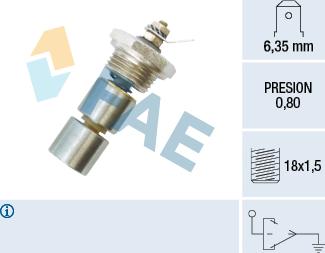 FAE 12270 - Датчик, давление масла abcparts.ee
