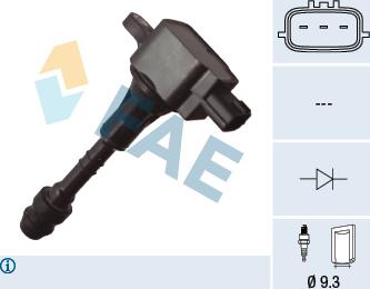 FAE 80491 - Катушка зажигания abcparts.ee
