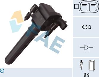 FAE 80492 - Катушка зажигания abcparts.ee