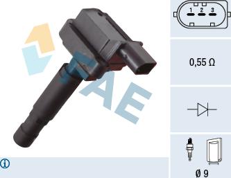 FAE 80455 - Катушка зажигания abcparts.ee