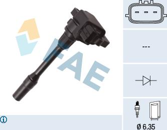 FAE 80452 - Катушка зажигания abcparts.ee
