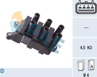 FAE 80411 - Катушка зажигания abcparts.ee