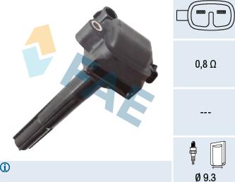 FAE 80472 - Катушка зажигания abcparts.ee
