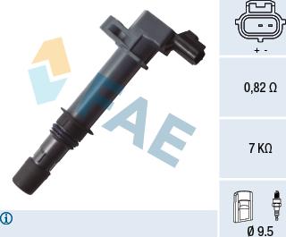 FAE 80345 - Катушка зажигания abcparts.ee