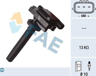 FAE 80365 - Катушка зажигания abcparts.ee