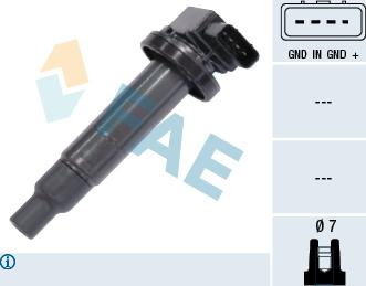 FAE 80242 - Катушка зажигания abcparts.ee