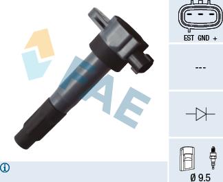 FAE 80268 - Катушка зажигания abcparts.ee
