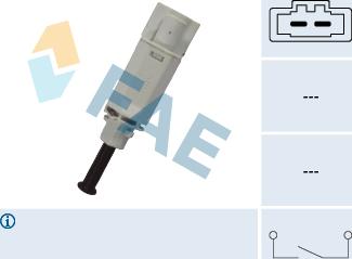 FAE 24771 - Выключатель, привод сцепления (Tempomat) abcparts.ee