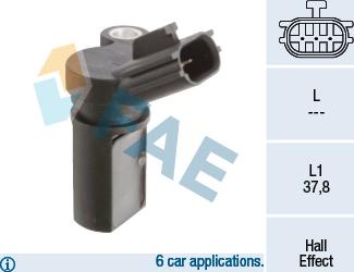 FAE 79447 - Датчик положения Коленвала, RPM abcparts.ee