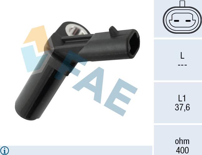 FAE 79540 - RPM датчик АКПП, частота вращения автомат. коробки abcparts.ee