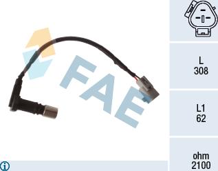 FAE 79533 - Датчик положения Коленвала, RPM abcparts.ee