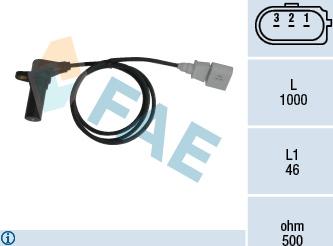 FAE 79064 - Датчик положения Коленвала, RPM abcparts.ee