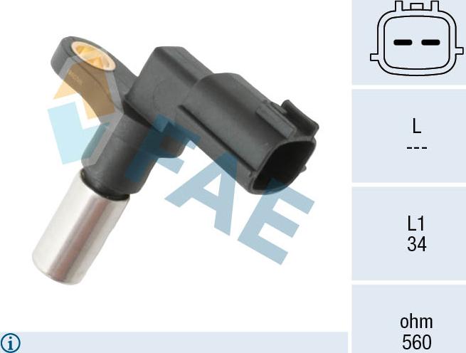 FAE 79013 - Датчик положения Коленвала, RPM abcparts.ee