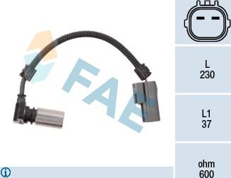 FAE 79085 - Датчик положения Коленвала, RPM abcparts.ee