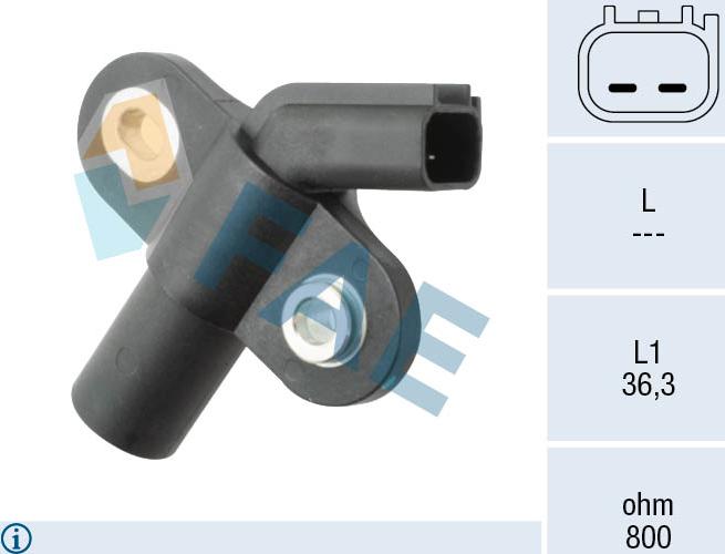 FAE 79082 - Датчик положения Коленвала, RPM abcparts.ee
