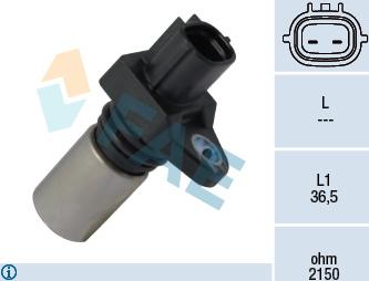 FAE 79160 - Датчик положения Коленвала, RPM abcparts.ee