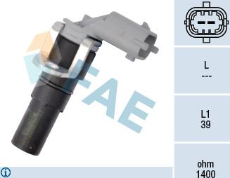 FAE 79182 - Датчик положения Коленвала, RPM abcparts.ee