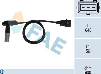 FAE 79244 - Датчик положения Коленвала, RPM abcparts.ee