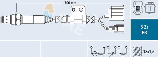 FAE 75088 - Лямбда-зонд, датчик кислорода abcparts.ee