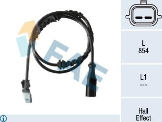 FAE 78367 - ABS датчик, частота вращения колеса abcparts.ee