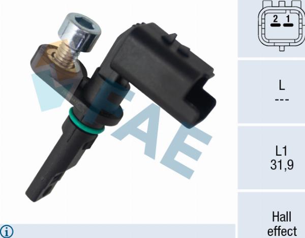 FAE 78775 - ABS датчик, частота вращения колеса abcparts.ee