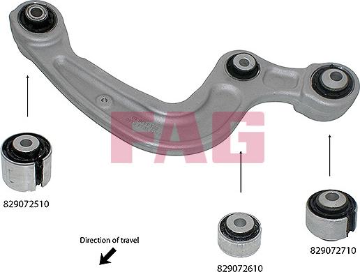 FAG 829 0725 10 - Сайлентблок, рычаг подвески колеса abcparts.ee