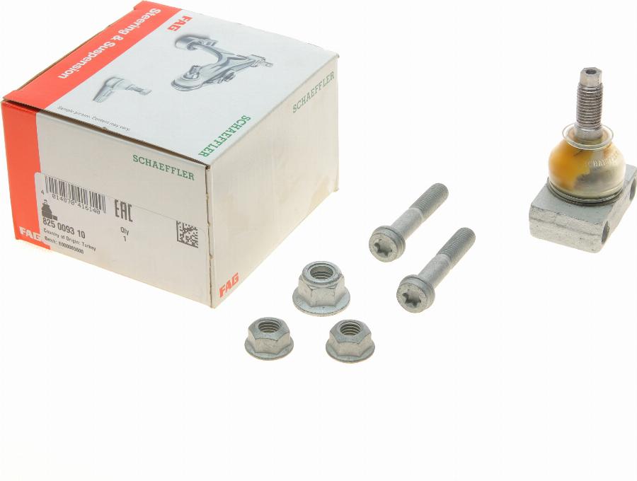 FAG 825 0093 10 - Наконечник рулевой тяги, шарнир abcparts.ee