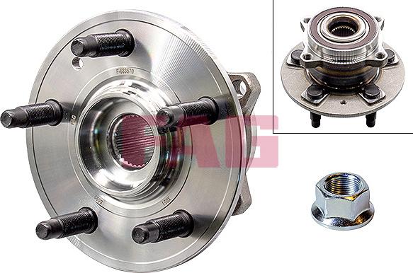 FAG 713 6980 10 - Комплект подшипника, ступицы колеса abcparts.ee