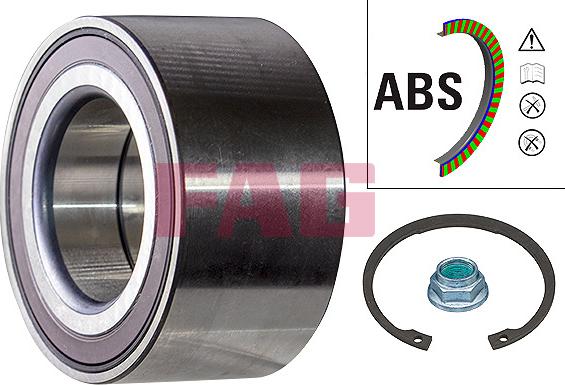 FAG 713 6793 10 - Комплект подшипника, ступицы колеса abcparts.ee