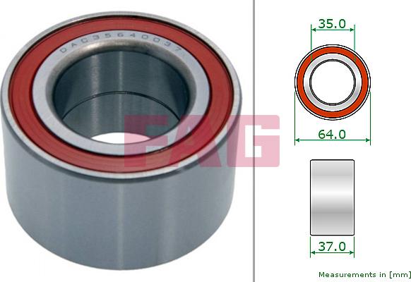 FAG 713 1920 10 - Подшипник ступицы колеса abcparts.ee
