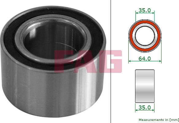 FAG 713 2043 10 - Подшипник ступицы колеса abcparts.ee