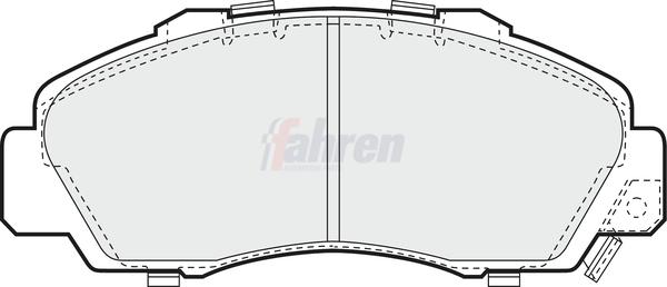 Fahren FBP3440 - Тормозные колодки, дисковые, комплект abcparts.ee