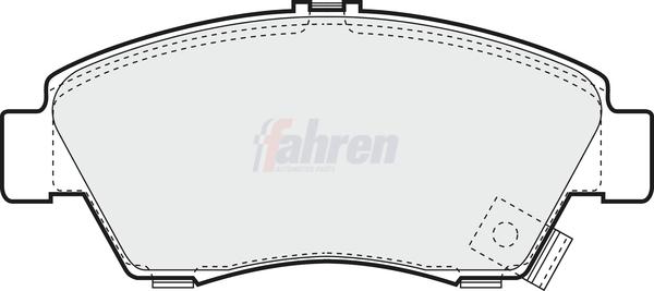 Fahren FBP3456 - Тормозные колодки, дисковые, комплект abcparts.ee