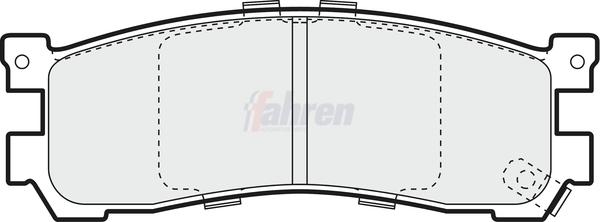 Fahren FBP3450 - Тормозные колодки, дисковые, комплект abcparts.ee