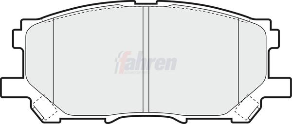 Fahren FBP3593 - Тормозные колодки, дисковые, комплект abcparts.ee