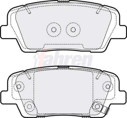 Fahren FBP3662 - Тормозные колодки, дисковые, комплект abcparts.ee
