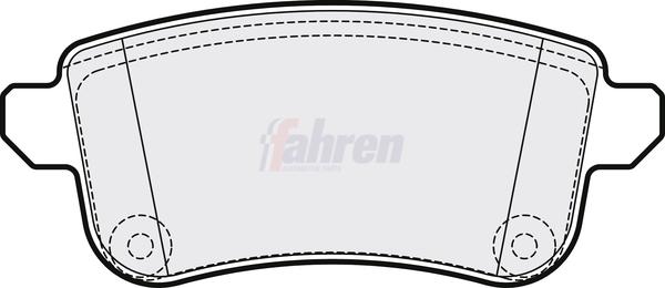 Fahren FBP3828 - Тормозные колодки, дисковые, комплект abcparts.ee