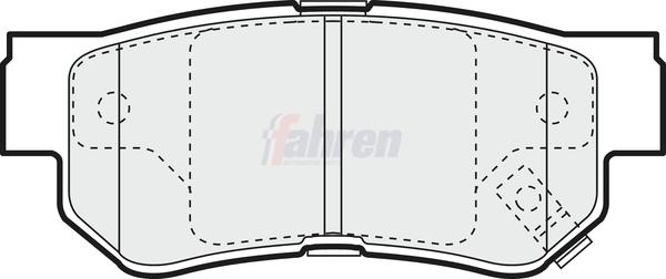 Fahren FBP3307 - Тормозные колодки, дисковые, комплект abcparts.ee