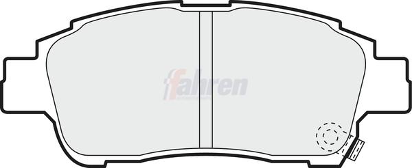 Fahren FBP3323 - Тормозные колодки, дисковые, комплект abcparts.ee