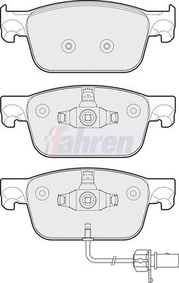 Fahren FBP3786 - Тормозные колодки, дисковые, комплект abcparts.ee