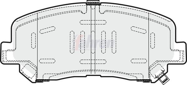 Fahren FBP3728 - Тормозные колодки, дисковые, комплект abcparts.ee