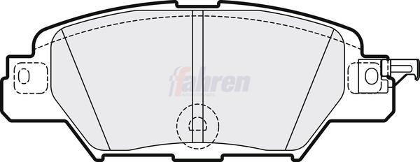 Fahren FBP3778 - Тормозные колодки, дисковые, комплект abcparts.ee