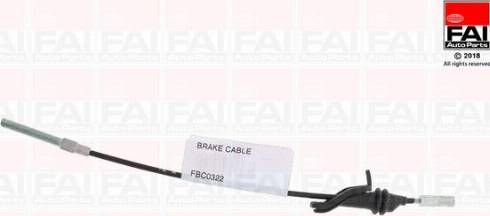 FAI AutoParts FBC0322 - Тросик, cтояночный тормоз abcparts.ee