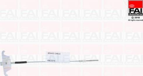 FAI AutoParts FBC0375 - Тросик, cтояночный тормоз abcparts.ee