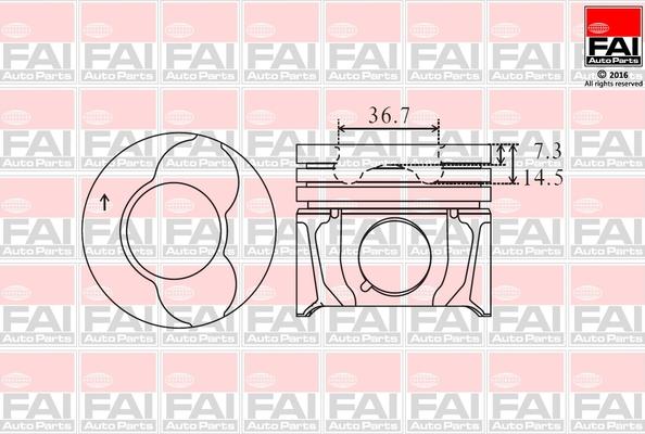FAI AutoParts PK4-000 - Поршень abcparts.ee