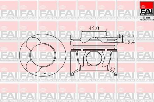 FAI AutoParts PK6-060 - Поршень abcparts.ee