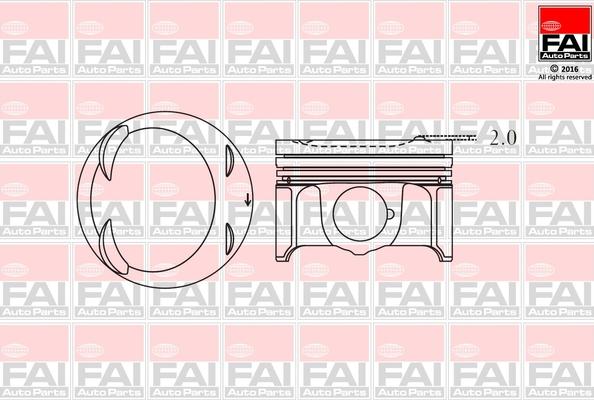 FAI AutoParts PK14-000 - Поршень abcparts.ee